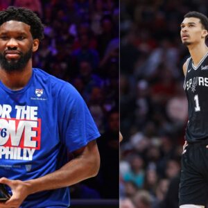 Joel Embiid (Left) and Victor Wembenyama (Right) Credits: USA TODAY Sports