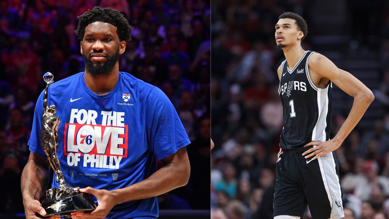 Joel Embiid (Left) and Victor Wembenyama (Right) Credits: USA TODAY Sports