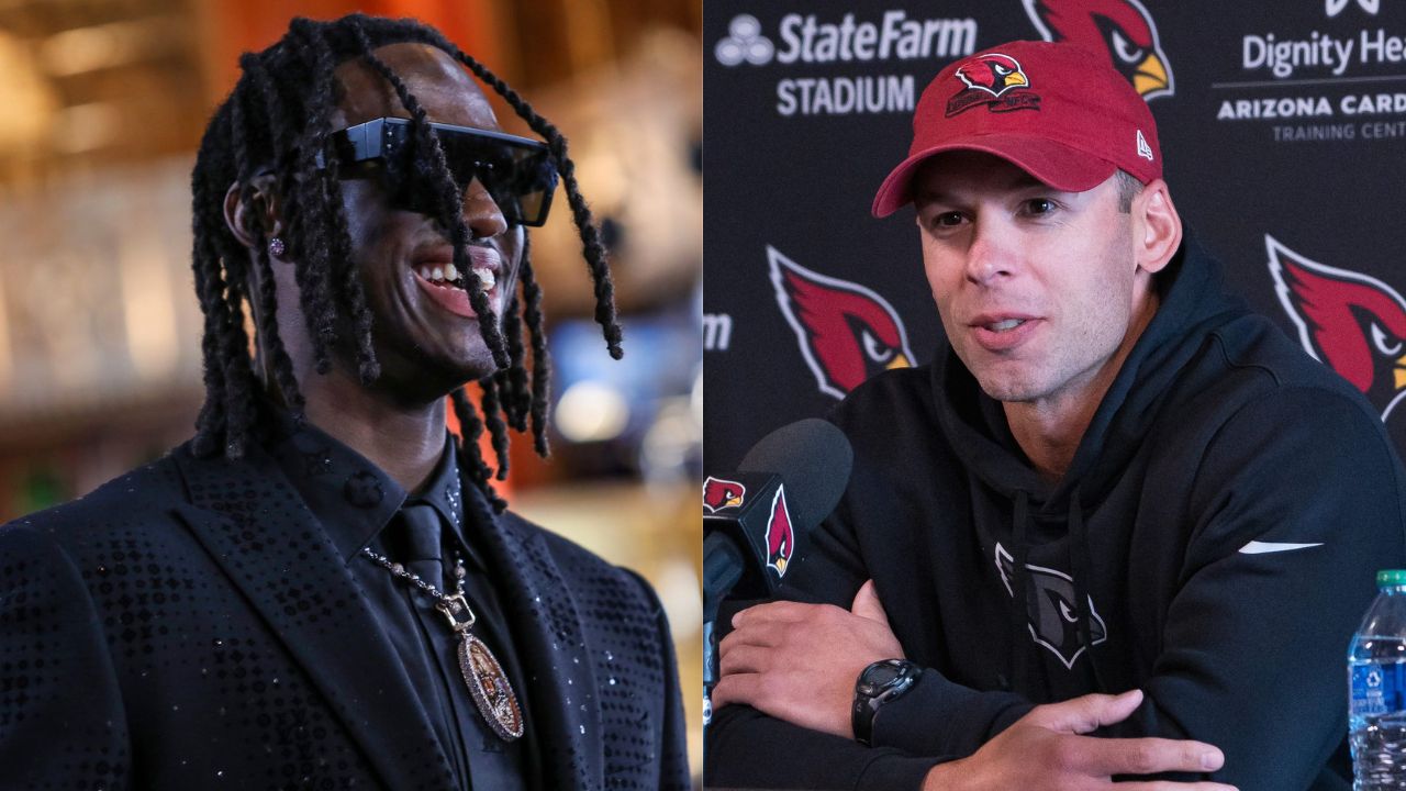 Cardinals HC Jonathan Gannon Had Just Three Words for Marvin Harrison Jr. on the Call During NFL Draft