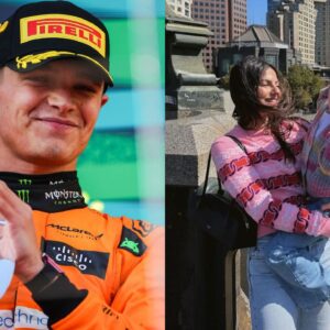 Wholesome Moment Between Lando Norris and Penelope Captured on Her Debut Race After Max Verstappen's DNF