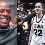 Magic Johnson Congratulates Caitlin Clark’s Iowa Hawkeyes for Final 4 Win, Picks NCAA Championship Game Favorite