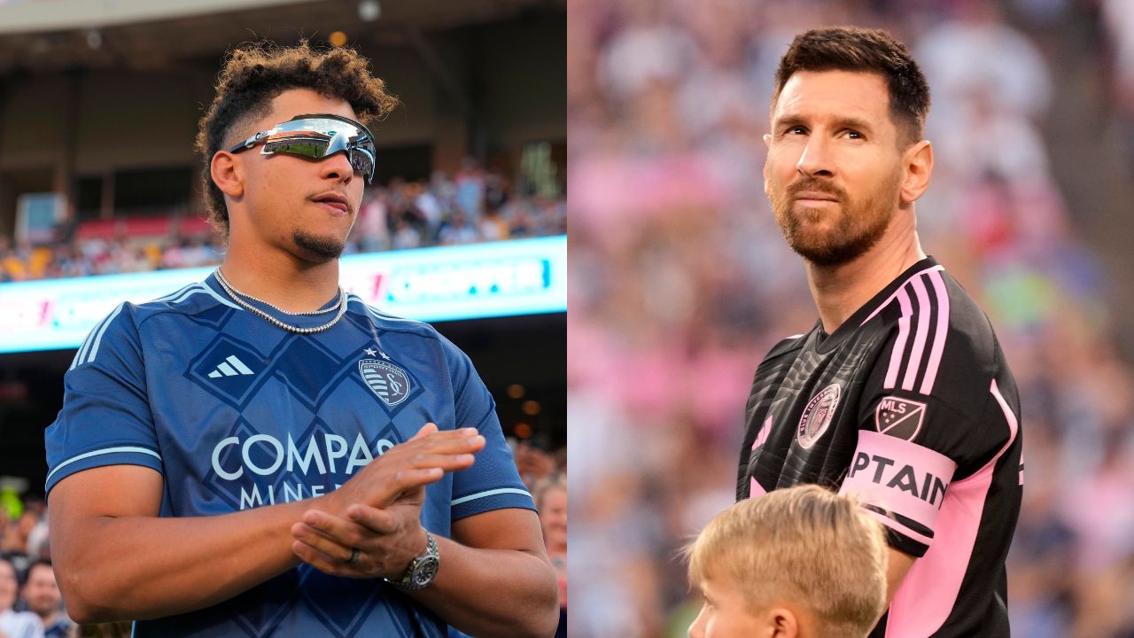 Patrick Mahomes Embraces Lionel Messi at MLS Showdown as 70,000 Fans Fill Arrowhead Stadium