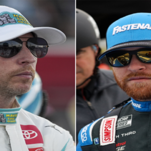 What Happened Between Denny Hamlin & Chris Buescher on Pit Road During NASCAR Cup Race at Charlotte?