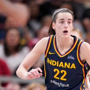 Caitlin Clark Dazzles in $475 ‘Barbie’ Blazer Ahead of 1st Matchup vs Kate Martin and LV Aces