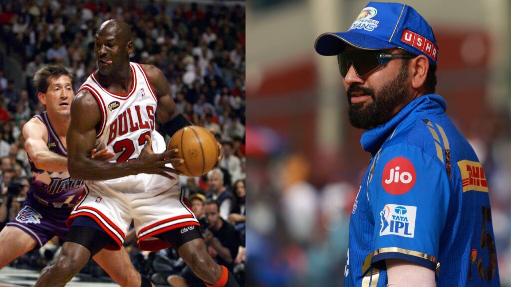 Naming Michael Jordan as Inspiration, Indian Cricket Captain Rohit Sharma Lifts Larry O’Brien Trophy