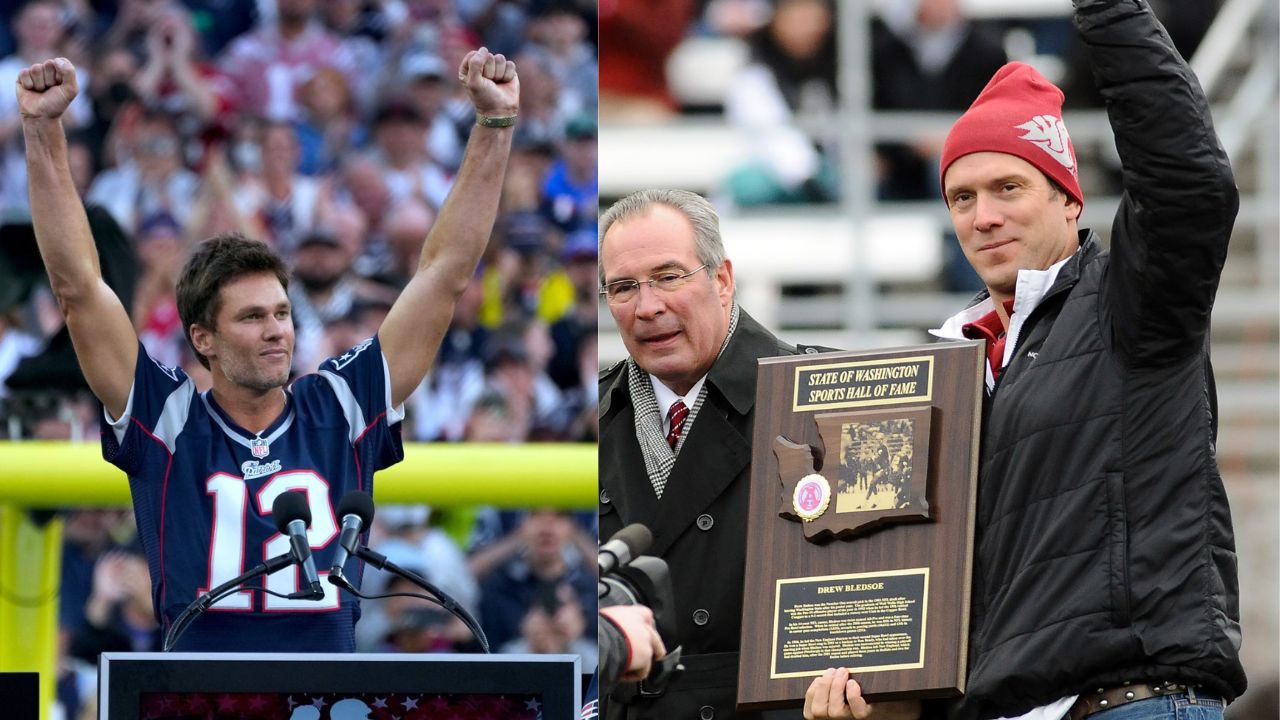 Tom Brady and Drew Bledsoe.