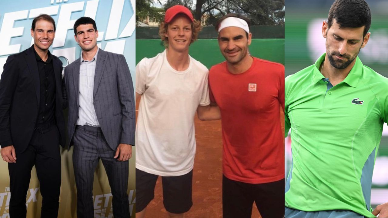 "Branded to be the next Fedal": Novak Djokovic Supporter Targets Rivals' Fans Again For Jannik Sinner and Carlos Alcaraz Injuries