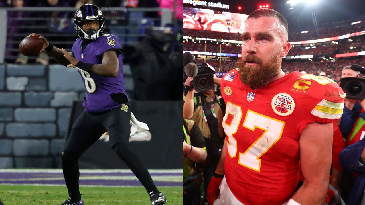 Lamar Jackson and Travis Kelce