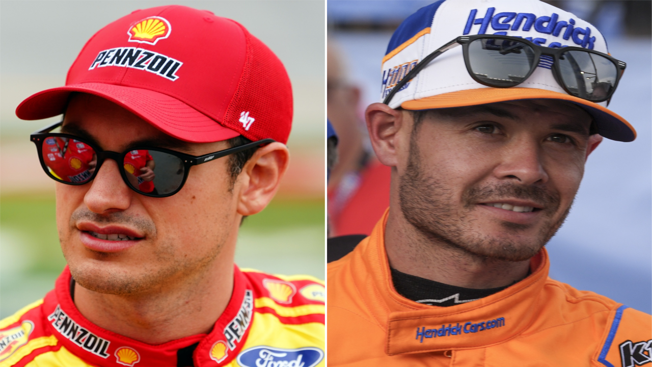 Kyle Larson (L) and Joey Logano (R) | Credit: Imagn