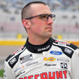 Mar 2, 2024; Las Vegas, Nevada, USA; NASCAR Cup Series driver Austin Cindric (2) during qualifying at Las Vegas Motor Speedway. Mandatory Credit: Gary A. Vasquez-USA TODAY Sports.