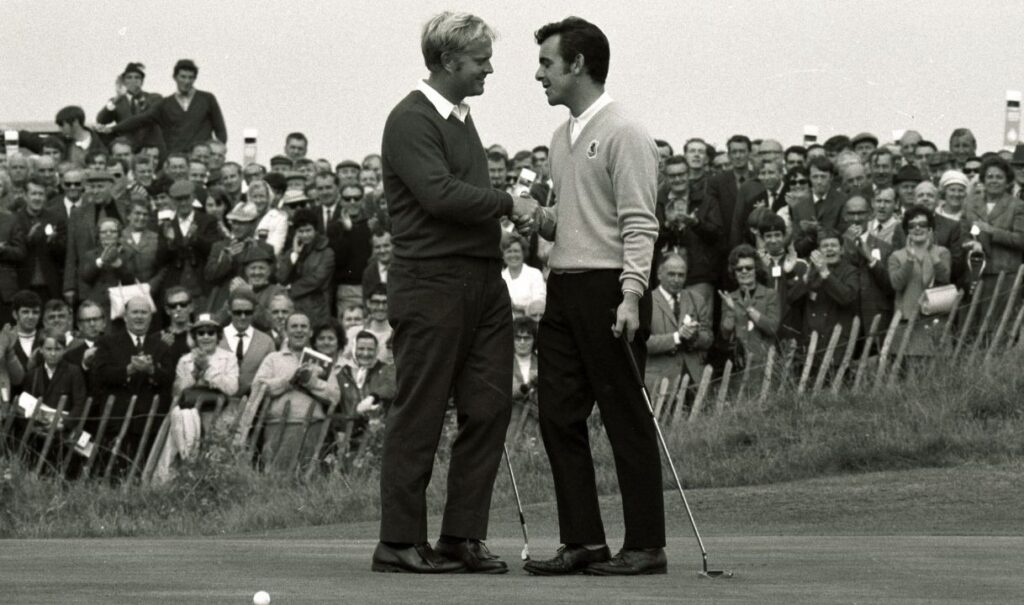 Jack Nicklaus 1969 Ryder Cup concession putt.