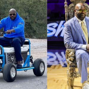 Shaquille O'Neal's Son Shareef Proudly Posts Dad Riding Custom $5,300 Kart