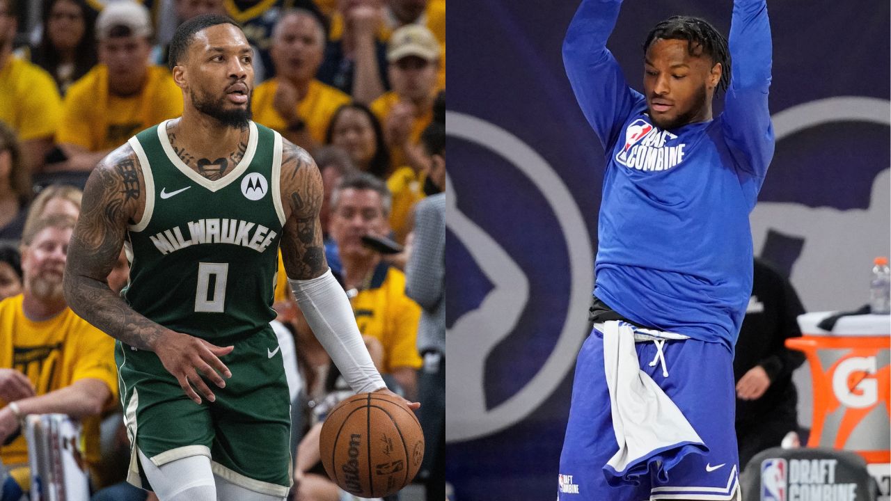 Damian Lillard Can't Fathom LeBron James' Son Bronny Is Scoring Team High Points At The 2024 NBA Draft Combine