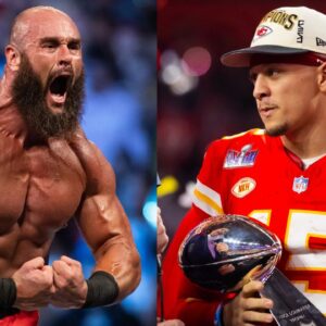 Mom Randi Reacts in 4 Words as WWE Giant Braun Strowman Confronts Patrick Mahomes Before Chiefs Teammates Assist