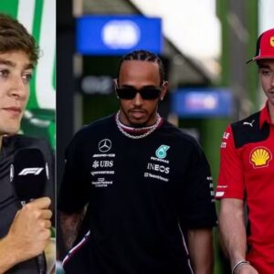 George Russell Launches 'Ah Ferrari' Jibe at Lewis Hamilton and Charles Leclerc