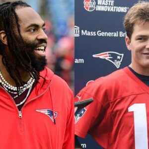 Patriots Matthew Judon Shows Healed Biceps by Pulling Drake Maye’s Leg