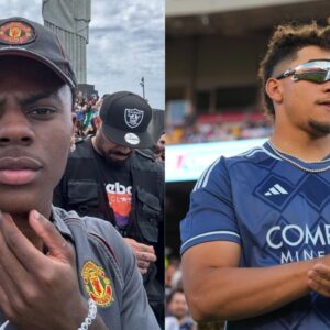 Patrick Mahomes Mocks Ronaldo Fanboy IShowSpeed While Playing Soccer