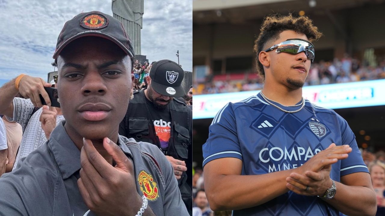 Patrick Mahomes Mocks Ronaldo Fanboy IShowSpeed While Playing Soccer