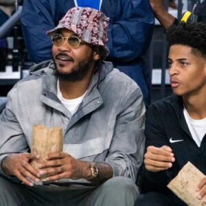 Carmelo Anthony Defends Son Kiyan's Shooting From Nate Robinson's Comments