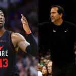 Bam Adebayo and Erik Spoelstra