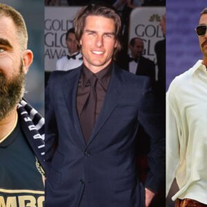 Tom Cruise Walks in Travis and Jason Kelce’s Shoes at Taylor Swift’s Wembley Performance