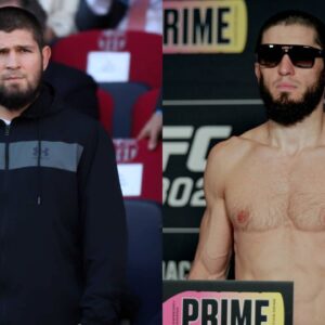 Islam Makhachev and Khabib Nurmagomedov Share a Heartwarming Moment With ‘Partially Paralyzed’ Boxer Magomed Abdusalamov Post-UFC 302