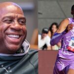 Magic Johnson and Quincy Wilson