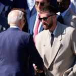 Joe Biden and Travis Kelce