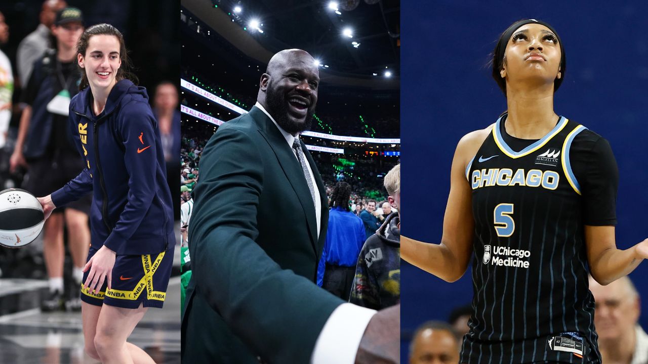 Shaquille O'Neal Is Hyped About 'Niece' Angel Reese Leaving Caitlin Clark Behind in Rookie Rankings