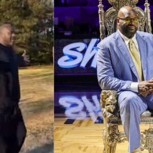 Shaquille O'Neal Unearths Old Clip of Himself Flexing After Draining a 3 at His Home While off the Court