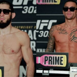 Islam Makhachev and Dustin Poirier Patch Things Up After Heated UFC 302 Face Off: “We All Fixed It”