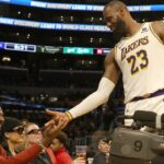 Bronny James and LeBron James