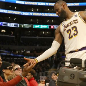 Bronny James and LeBron James