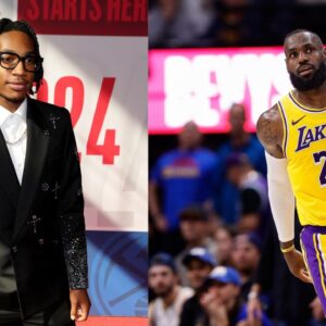 Rob Dillingham and LeBron James