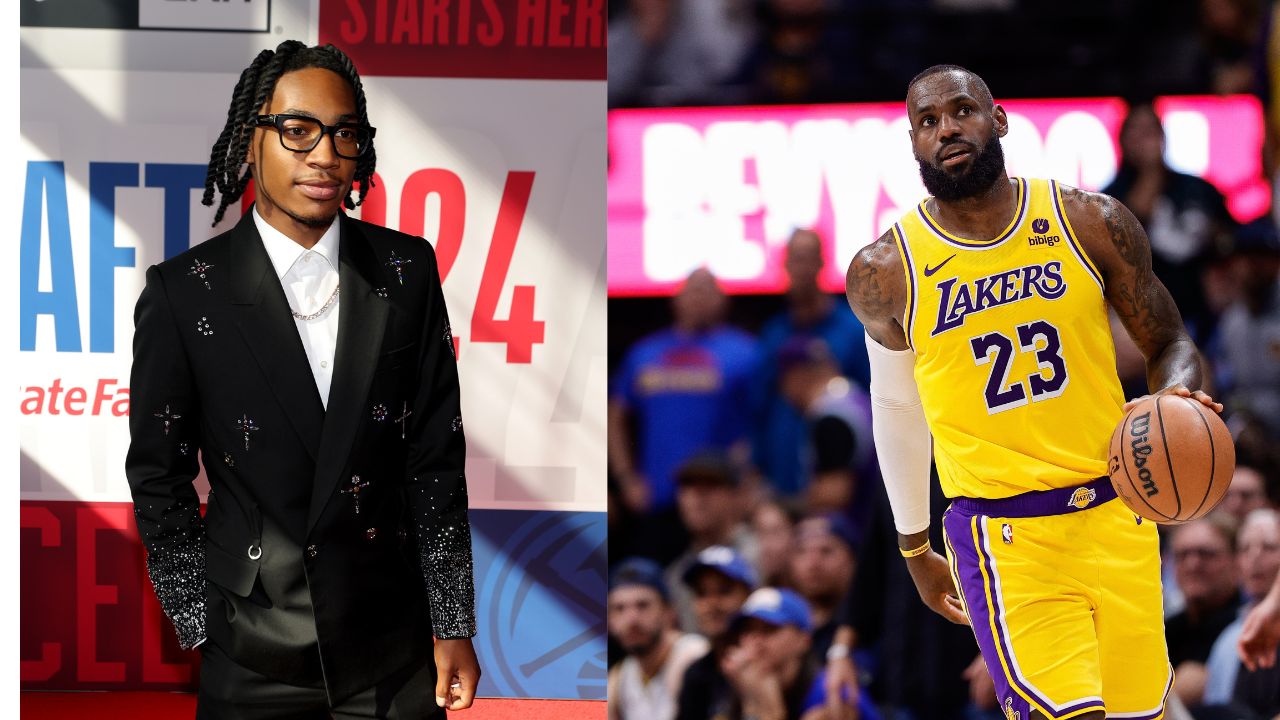 Rob Dillingham and LeBron James