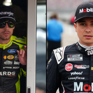 What happened to Ryan Blaney & Christopher Bell's cars during the NASCAR Cup race at WWT Raceway?