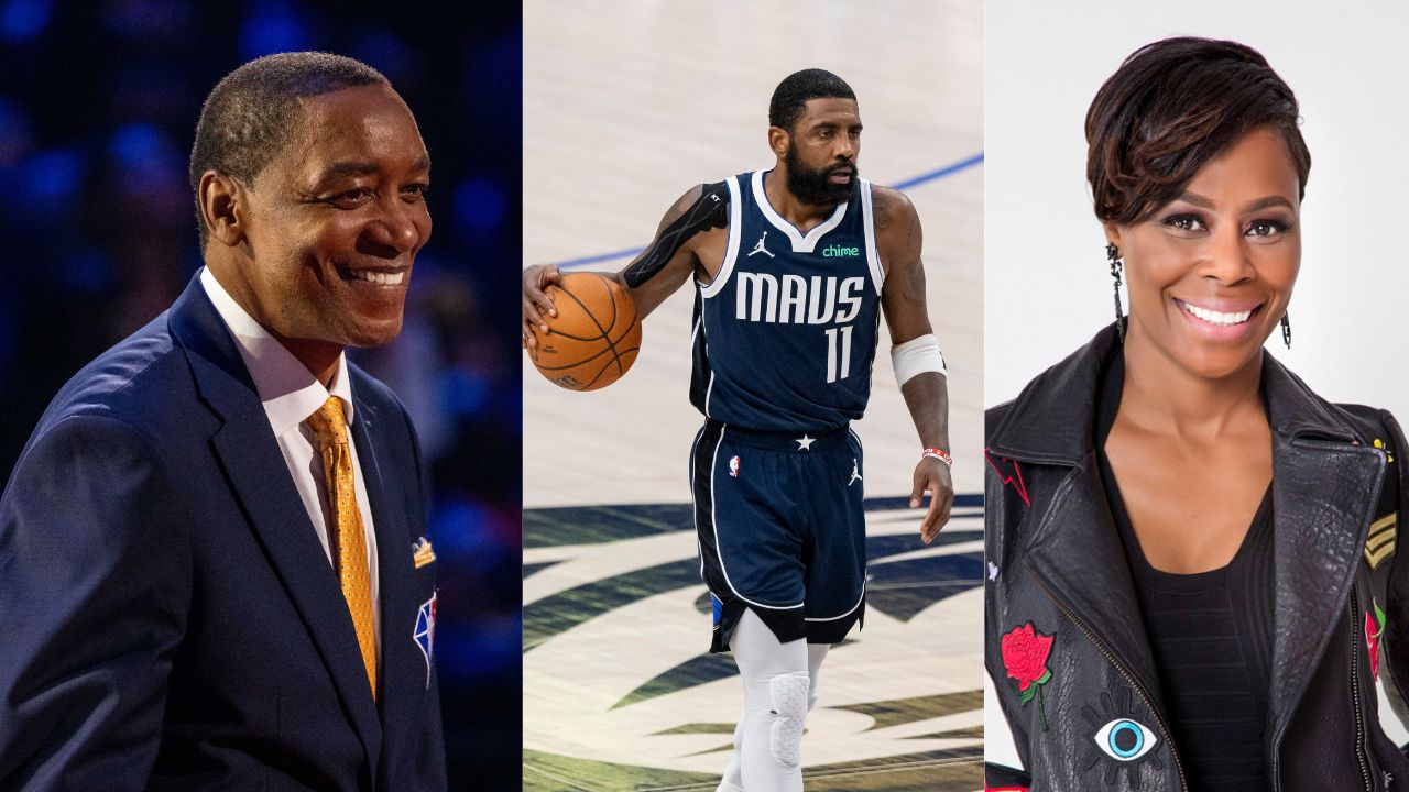 Isaiah Thomas. Kyrie Irving and Shetellia Riley Irving