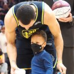Stephen Curry Anoints Son Canon as A 'Designated Hitter' During His Visit to the SF Giants Game
