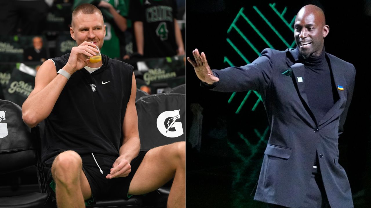 "KP Jumper Looking Good": Kevin Garnett Hypes Up A Potential Kristaps Porzingis Return For The NBA Finals