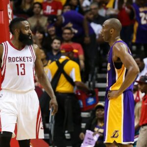 James Harden and Kobe Bryant