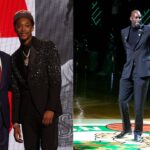 Adam Silver, Ron Holland II and Kevin Garnett