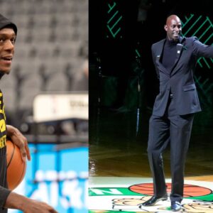 Kevin Garnett Congratulates Rajon Rondo On Getting Married As The Latter Walks Out To Future's 'March Madness'