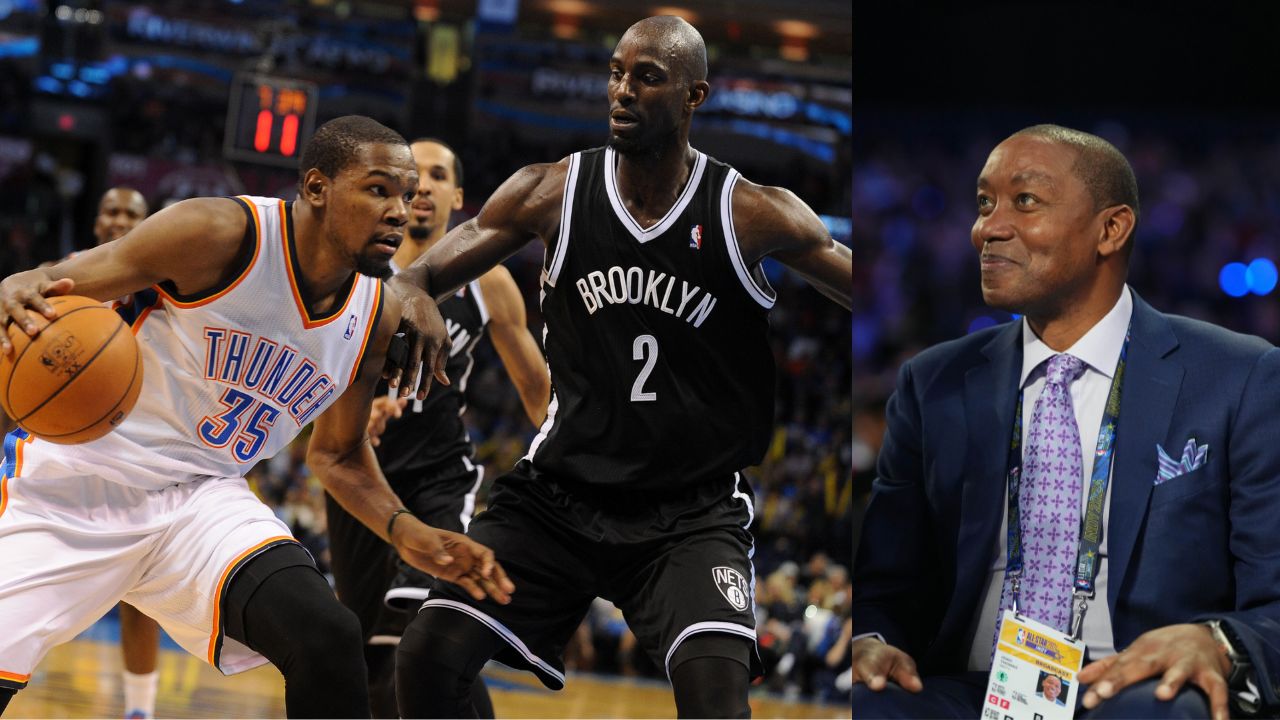 Isiah Thomas Shows Love To The 'Original Unicorns' Kevin Durant And Kevin Garnett As Bol Bol And Chet Holmgren Work Out Together