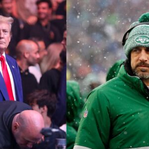 Donald Trump, Aaron Rodgers, Daniel Ricciardo, Theo Von, Joey Diaz, Emmy Winner Michaela Coel and More: UFC 302 Celebrity Crowd