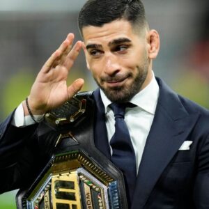 ESP: Real Madrid v Sevilla FC. La Liga EA Sports, date 26 Ilia Topuria during the La Liga match between Real Madrid and Sevilla FC played at Santiago Bernabeu Stadium on February 25, 2024 in Madrid, Spain. kpng