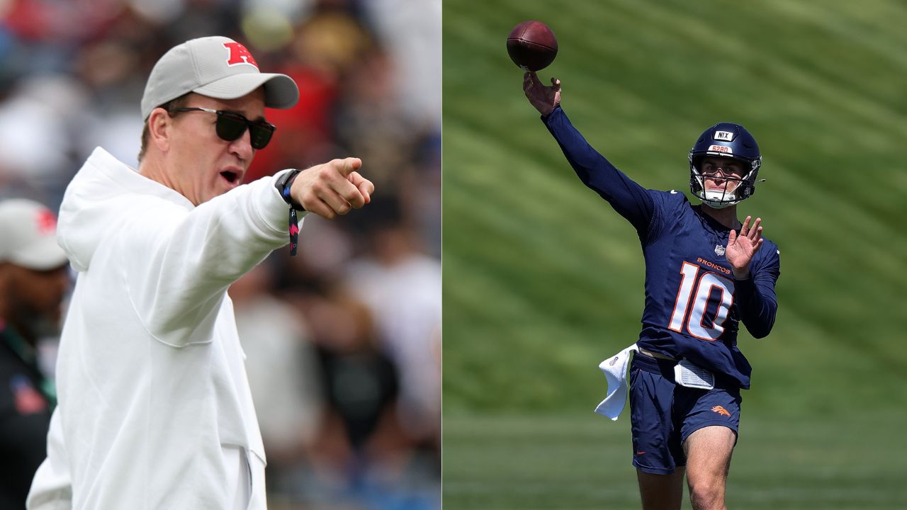 Peyton Manning and Bo Nix.