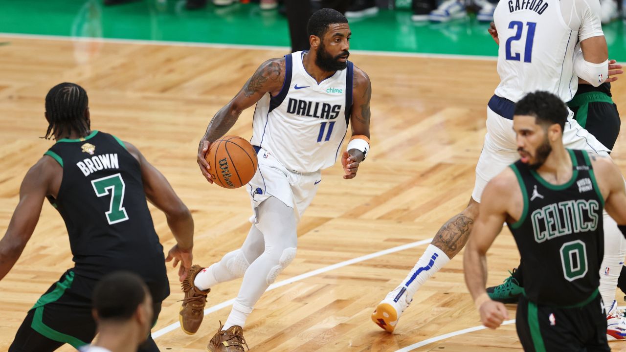 Kyrie Irving 'Warns' Celtics Fans About the Mavericks Returning to TD Garden for Game 5
