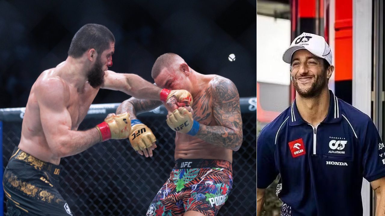 Daniel Ricciardo Shares His POV From Makhachev v Poirier; Pens 4-Word Heartfelt Note for New Jersey