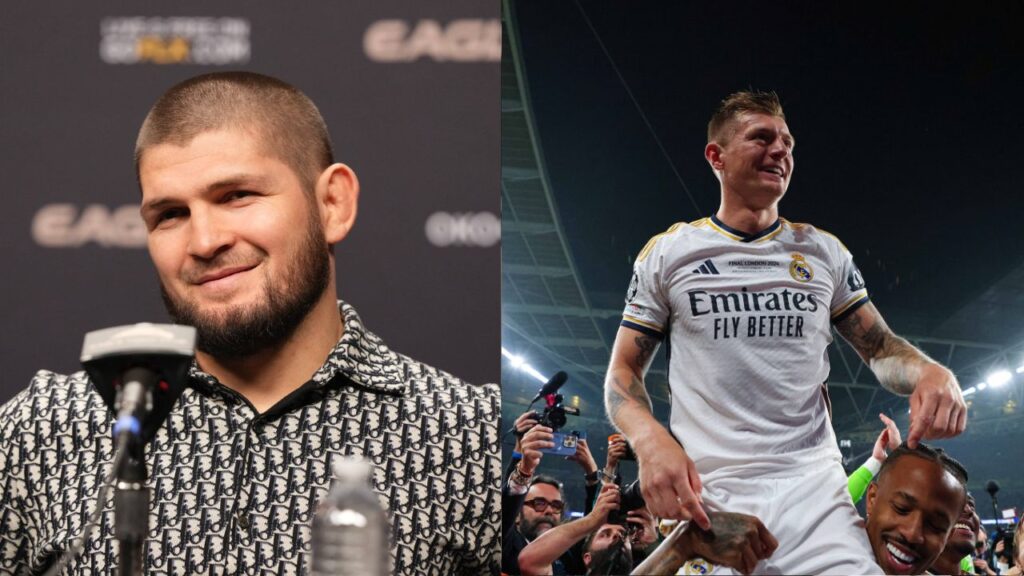 Khabib Nurmagomedov Gives Real Madrid Legend Toni Kroos His Flowers After UEFA Champions League Glory: “Discipline is a Character”
