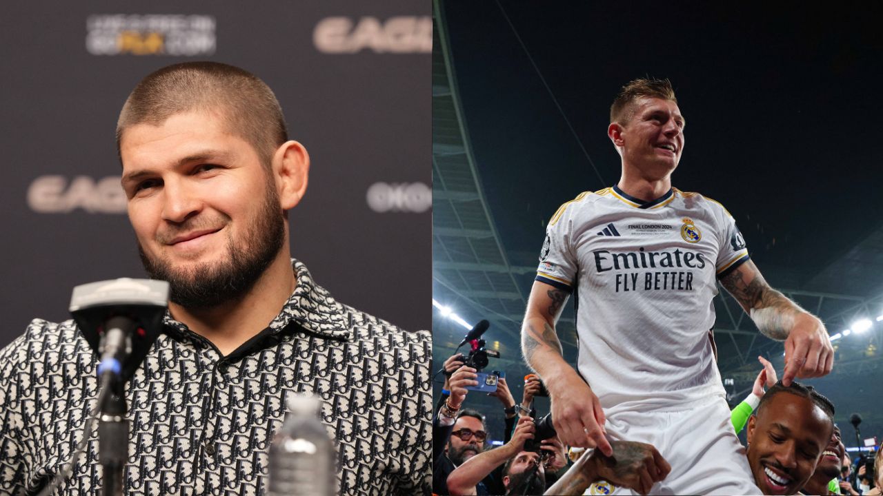Khabib Nurmagomedov Gives Real Madrid Legend Toni Kroos His Flowers After UEFA Champions League Glory: “Discipline is a Character”